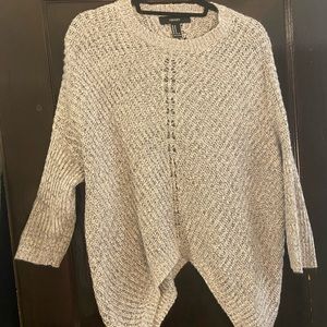 Gray Forever 21 Mid-Sleeve Sweater